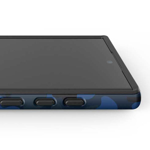 Blue Street Camo Galaxy S25 Ultra Impact Case